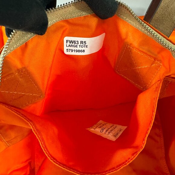 New Dooney & Bourke Wayfarer Orange Nylon Large Tote Bag - Picture 11 of 12